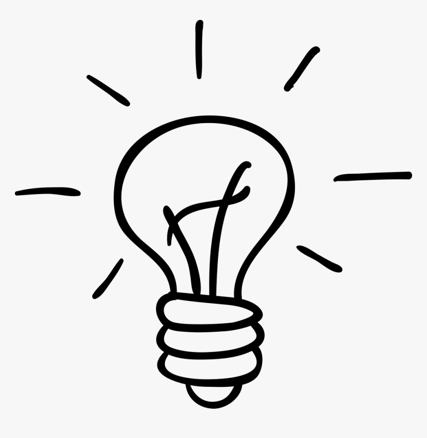 Bulb Drawing Hand Drawn Image Freeuse Stock - Hand Drawn Light Bulb Png, Transparent Png, Free Download