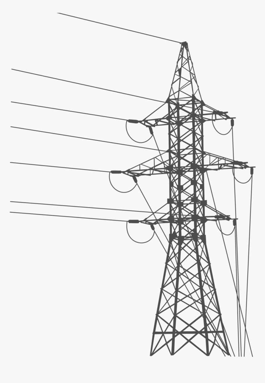 Power Lines No Background - Electric Tower Transparent Background, HD Png Download, Free Download