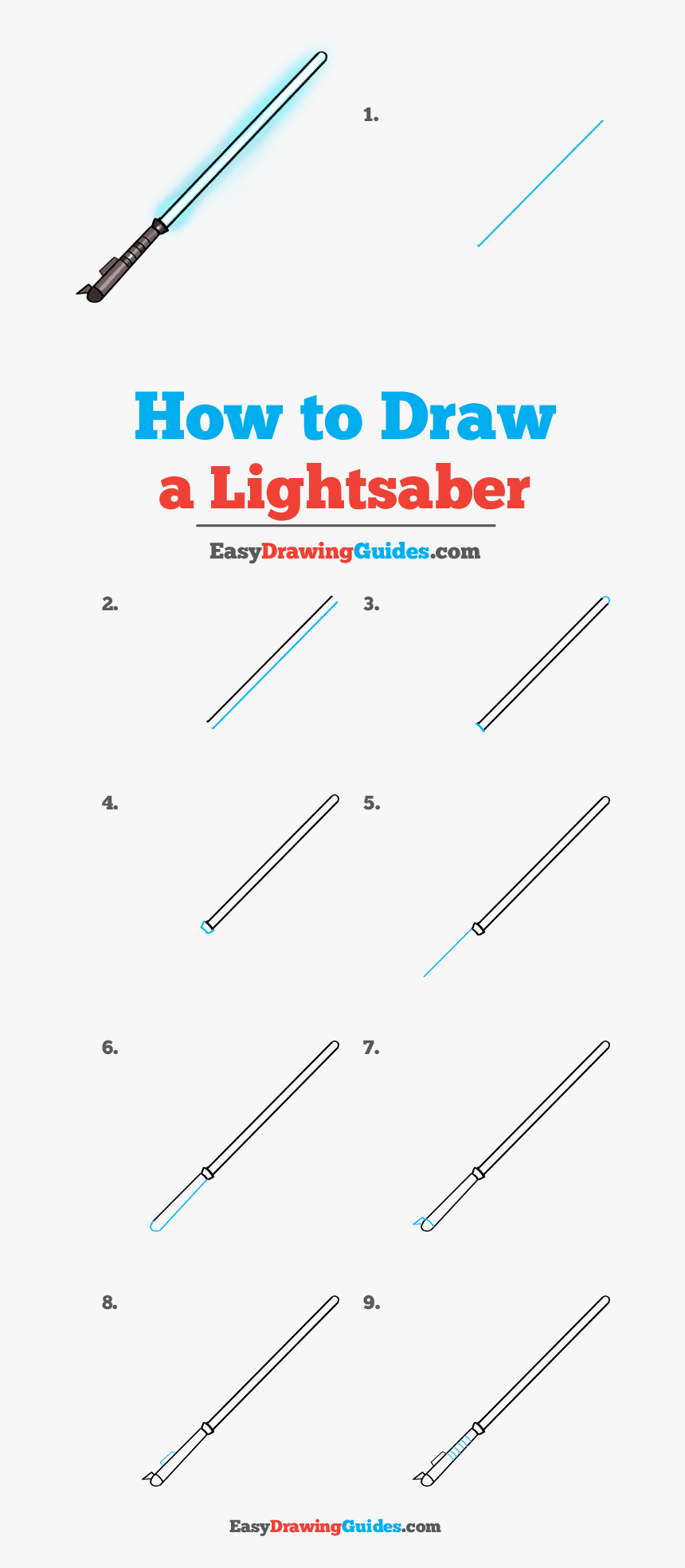 How To Draw Lightsaber - Like Us Follow Us, HD Png Download, Free Download