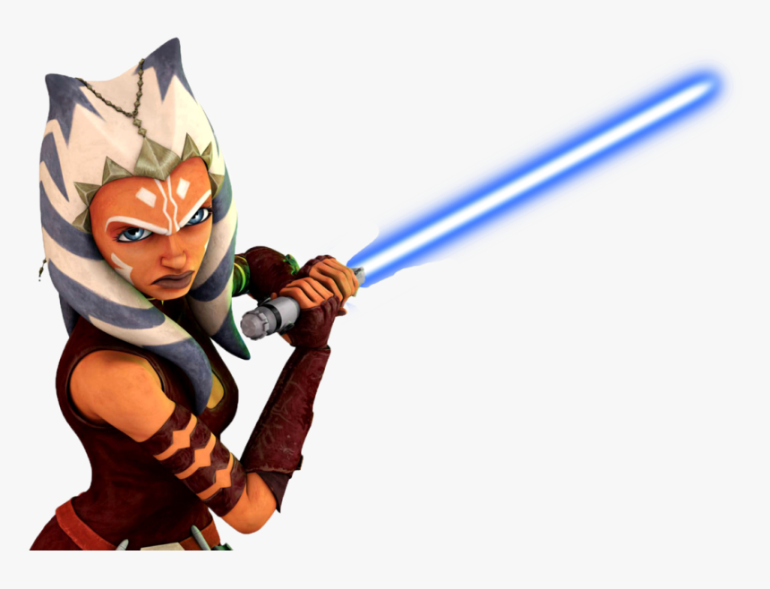 Ahsoka Blue Lightsaber By Superherotimefan - Ahsoka Tano Blue Lightsabers, HD Png Download, Free Download