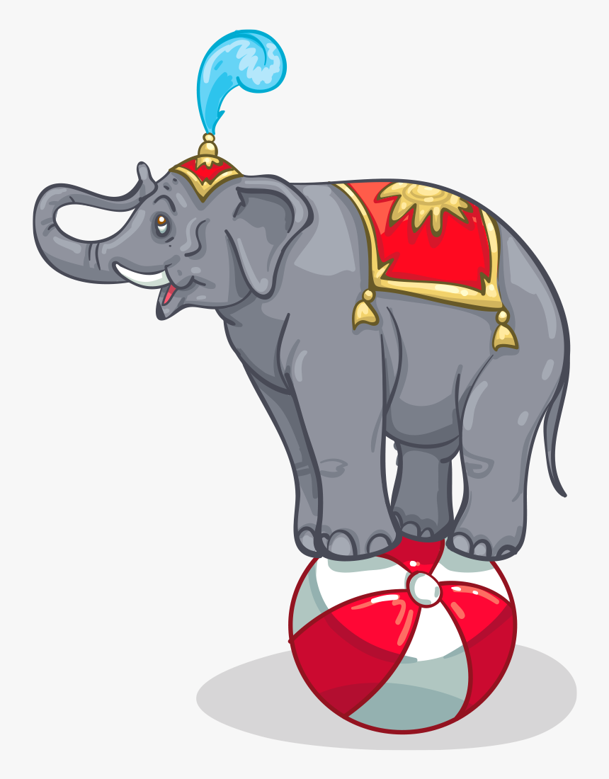Circus Elephant Png - Circus Parade Clip Art, Transparent Png, Free Download