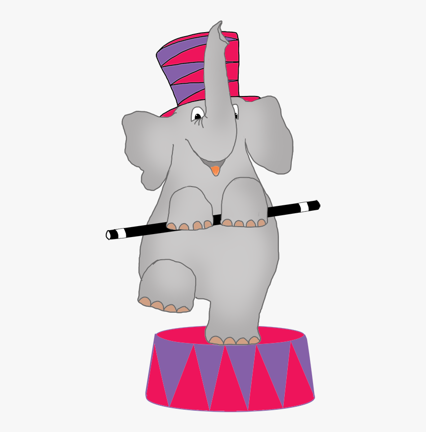 Circus Elephant - Circus Elephant Clipart Png, Transparent Png, Free Download