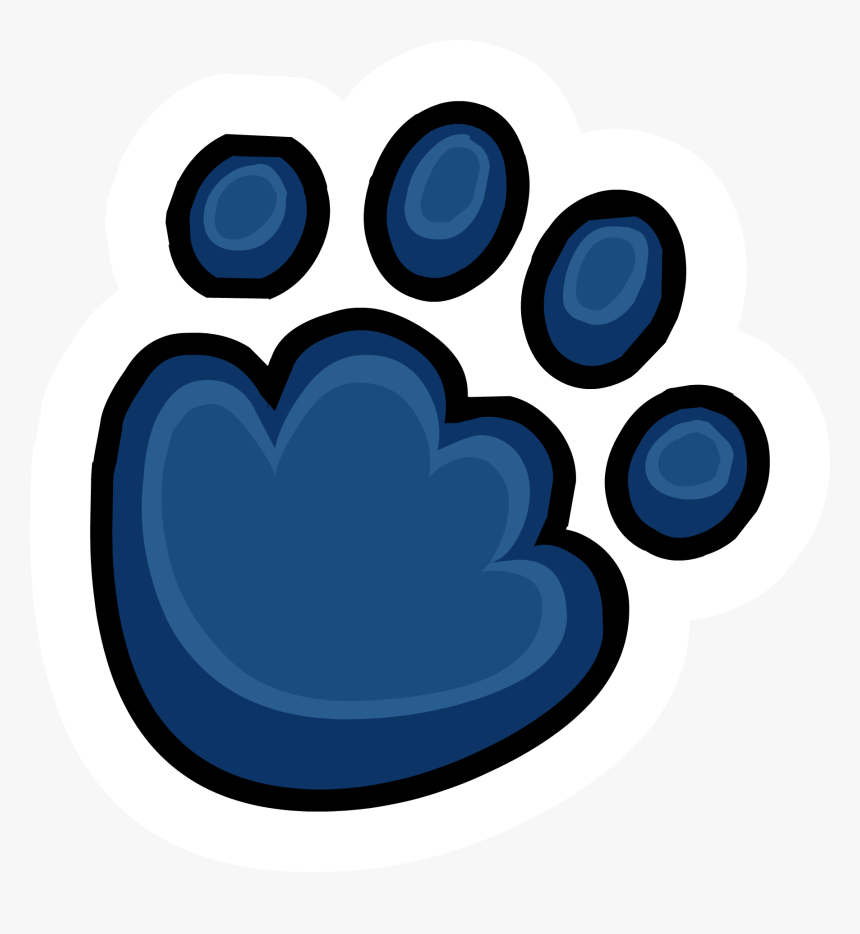 Polar Paw Print Pin - Polar Bear Paw, HD Png Download, Free Download