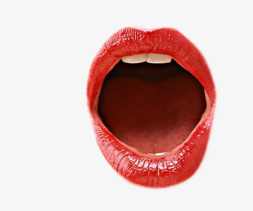 Openmouth Sticker Open Lips Png- - Real Open Mouth Png, Transparent Png, Free Download