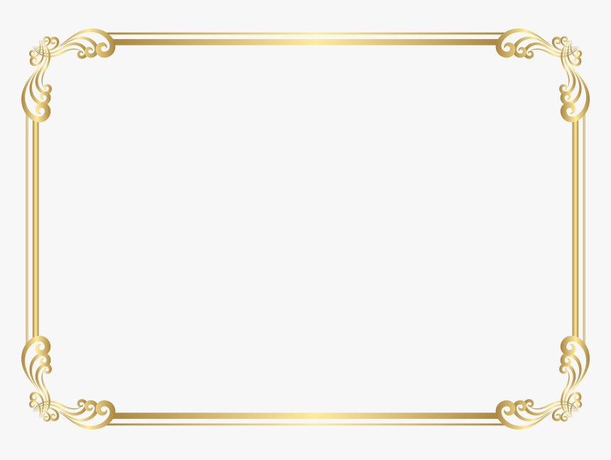 Transparent Barbwire Border Clipart - Gold Border Png File, Png Download, Free Download