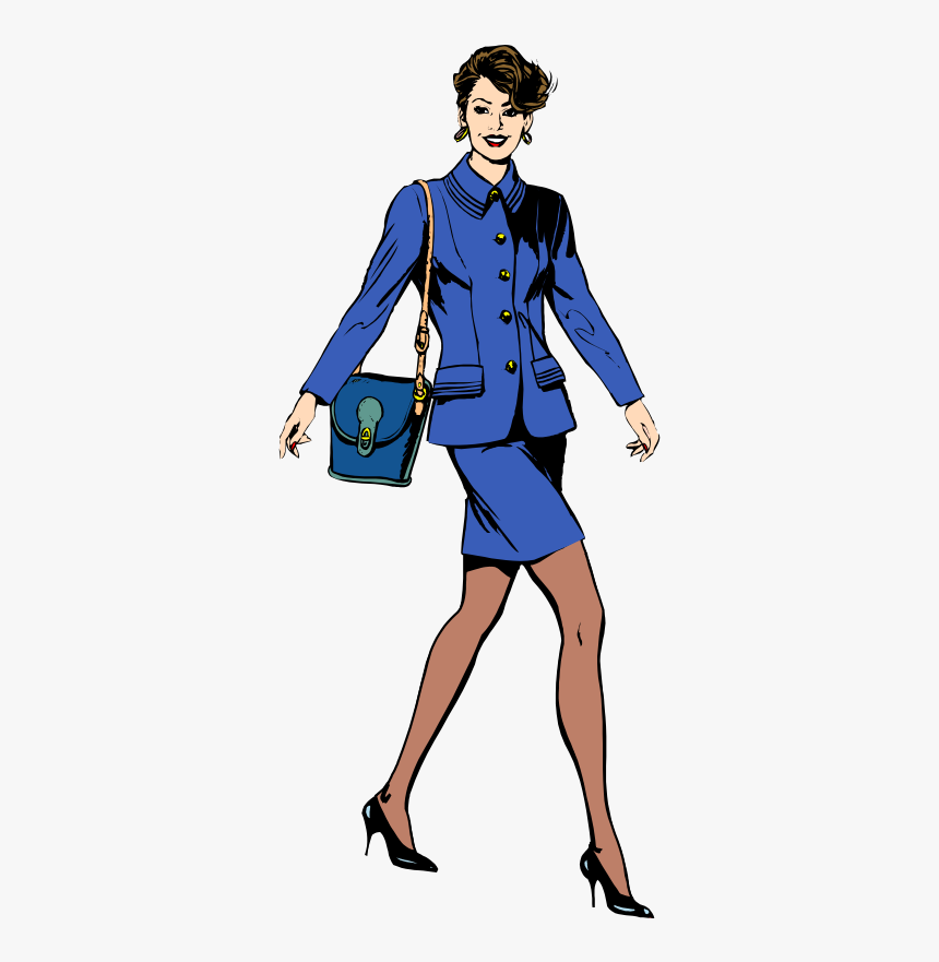 Architetto Business Woman - Woman Walking Clipart, HD Png Download, Free Download