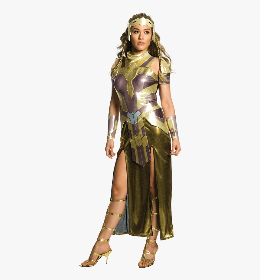 Adult Deluxe Queen Hippolyta Costume - Wonder Woman Hippolyta Costume, HD Png Download, Free Download