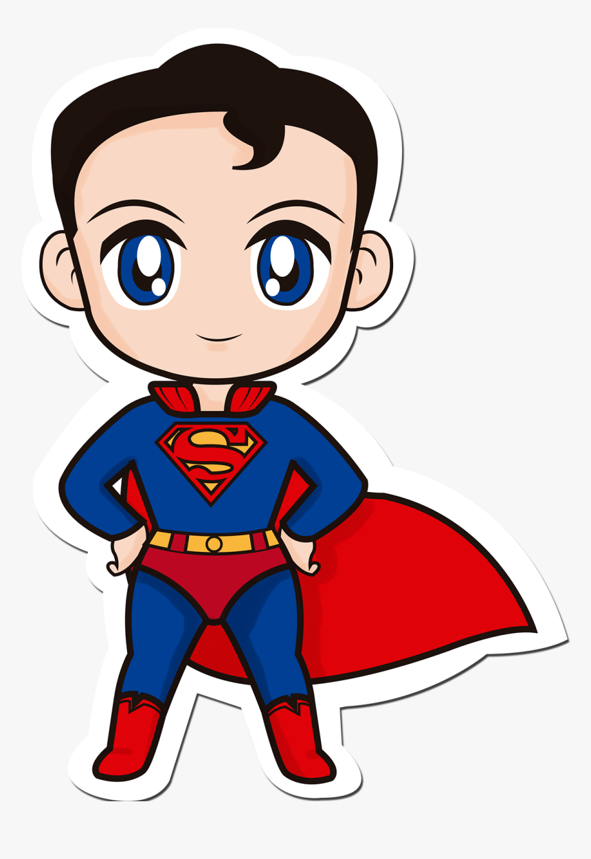Superman And Wonder Woman Clipart, Hd Png Download - Baby Cute Superman Cartoon, Transparent Png, Free Download