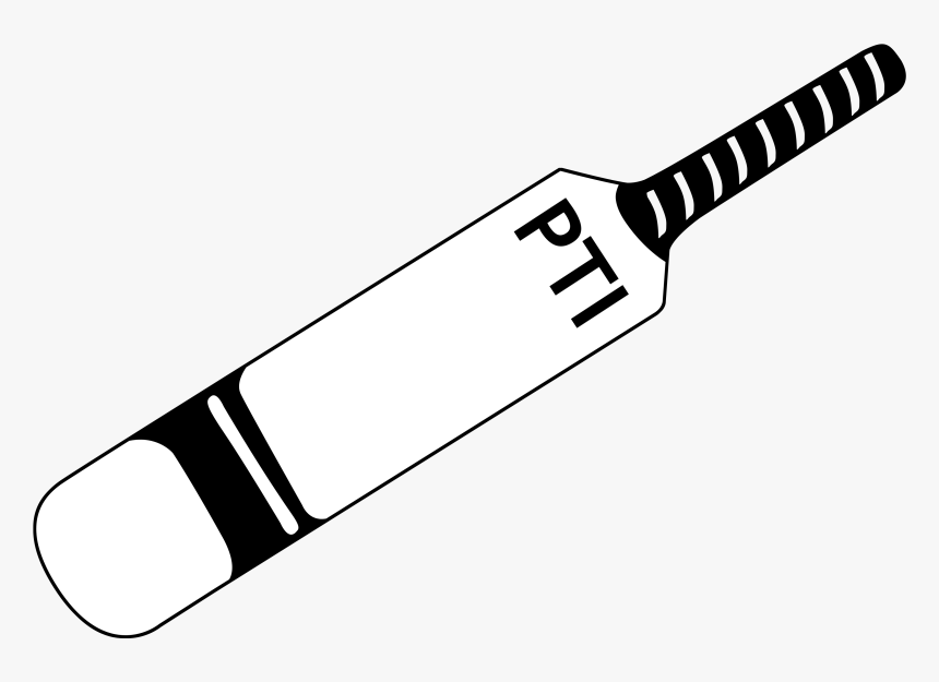 Cricket Bat Clipart Png - Cricket Bat Black And White Clipart, Transparent Png, Free Download