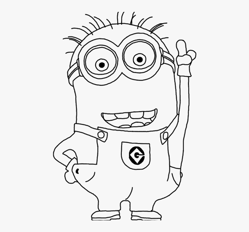 free coloring pages of jerry the minion printable coloring pages minion hd png download kindpng