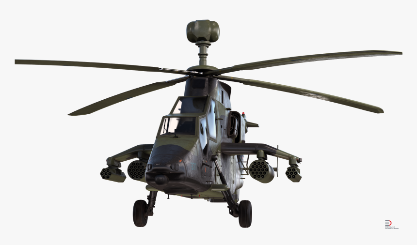 Eurocopter Tiger Helicopter Rotor Turbosquid 3d Modeling - Helicopter 3d Model Png, Transparent Png, Free Download