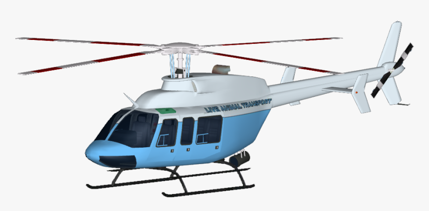 Live Animal Transport Helicopter - Helicopter Rotor, HD Png Download, Free Download