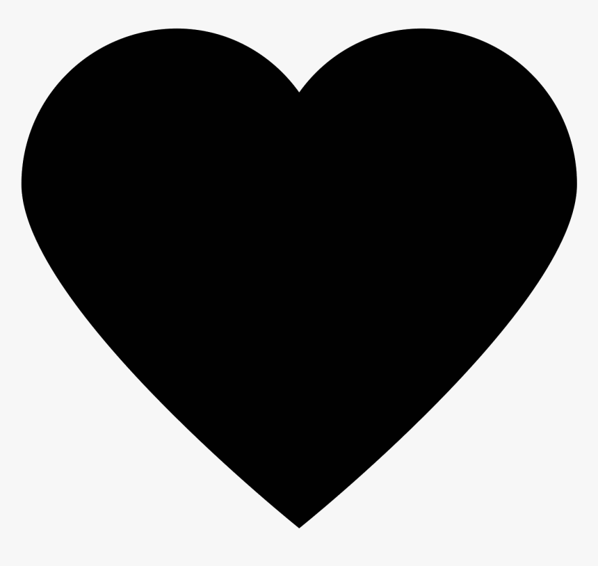 Like Button - Heart Silhouette Png, Transparent Png, Free Download