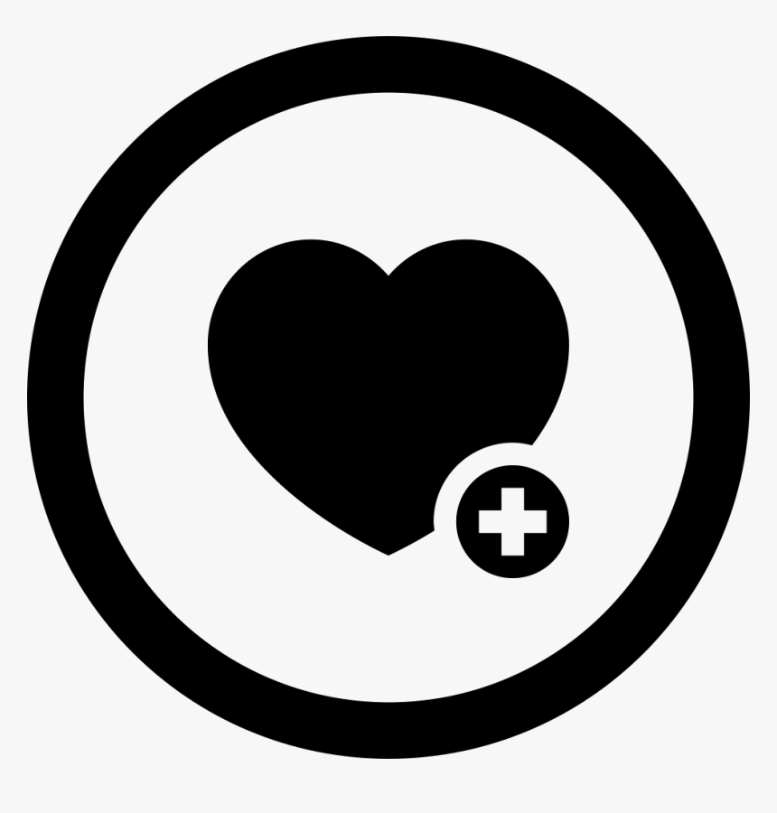 Like Add Circular Button - Heart In Circle Icon Vector, HD Png Download, Free Download