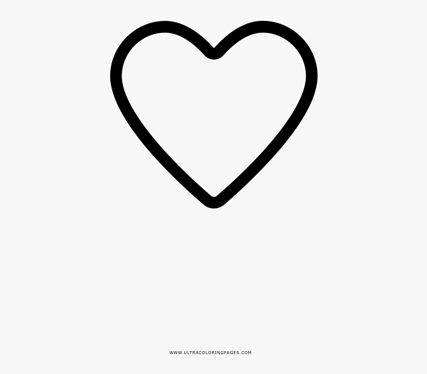 Like Button Coloring Page - Heart, HD Png Download, Free Download