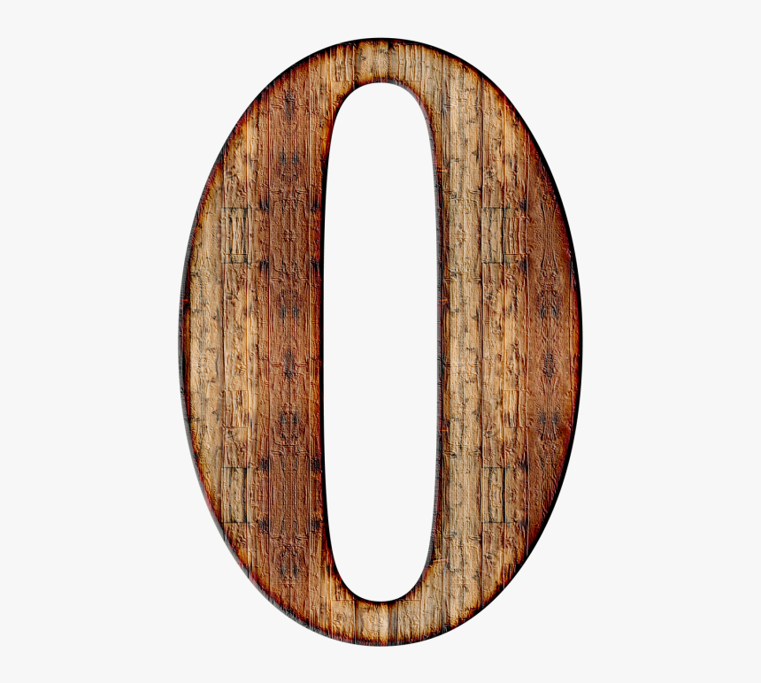 Wood - Number 0 In Wood, HD Png Download, Free Download