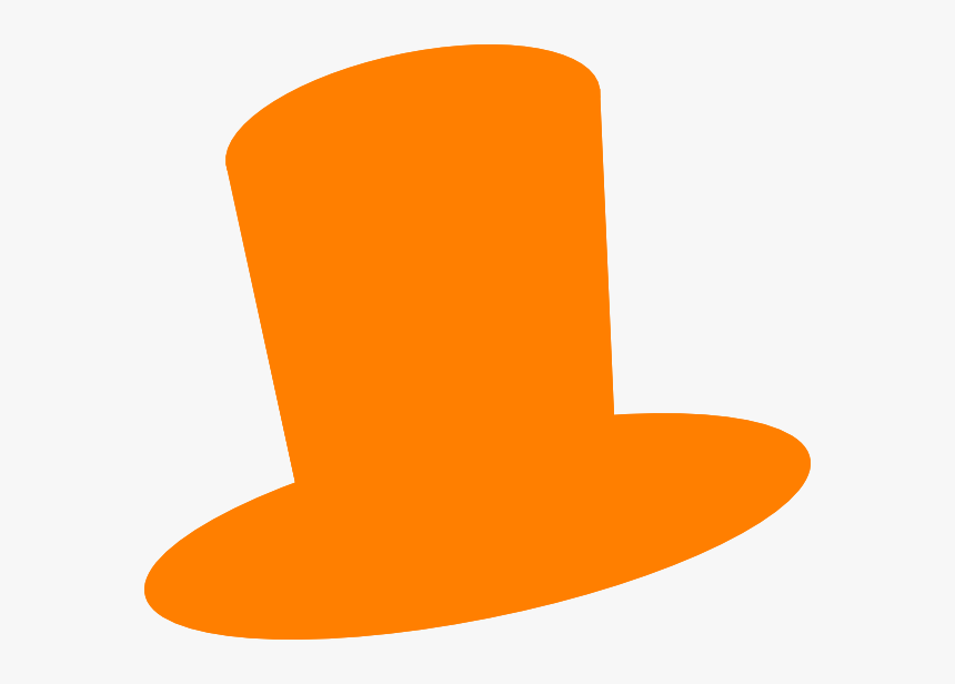 Orange Hat Clip Art - Orange Top Hat Clipart, HD Png Download, Free Download