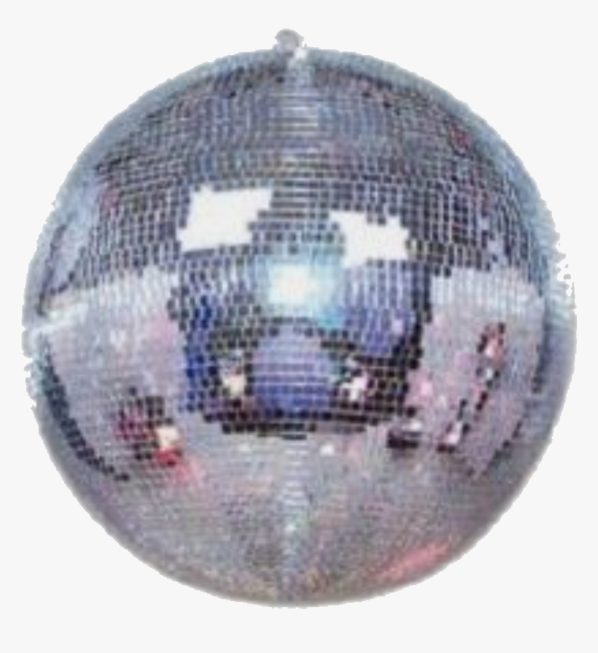 #moodboard #aesthetic #sticker #party #disco #discoball - Silver Disco Ball Png, Transparent Png, Free Download