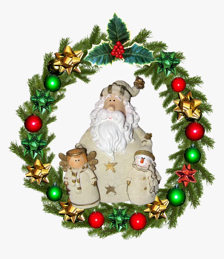 Christmas Wreath Decoration Free Picture - International Wreath Of Flags, HD Png Download, Free Download