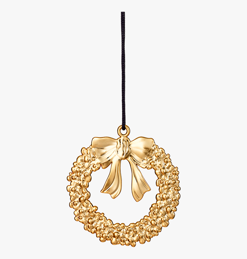 Christmas Wreath H8 Gold Plated Karen Blixen - Gold Metal Christmas Wreath, HD Png Download, Free Download