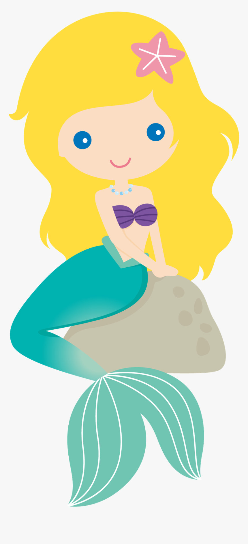 Mermaid Clipart Clipart Kid - Mermaid Girl Clip Art, HD Png Download, Free Download