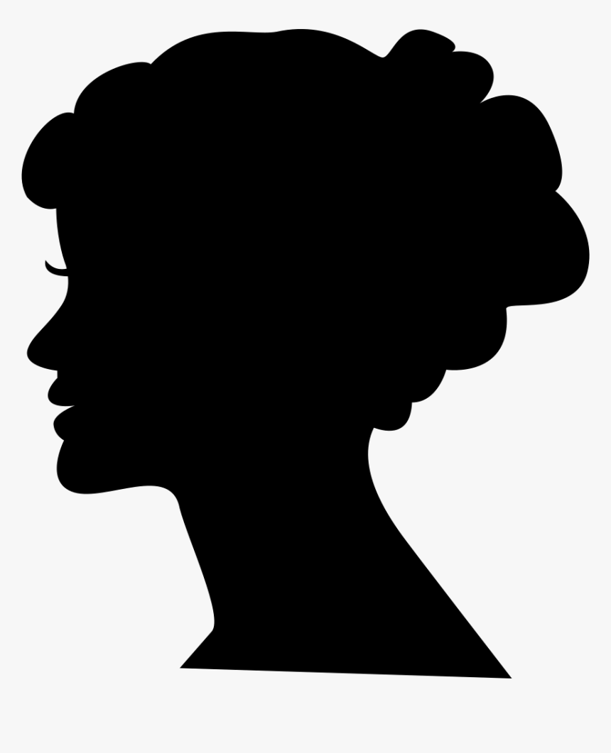 Head Silhouette Png - Silhouette Of A Young Woman, Transparent Png, Free Download