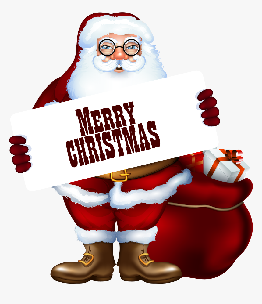 Clipart Christmas Santa Claus Cliparts Download - Merry Christmas Santa Clipart, HD Png Download, Free Download