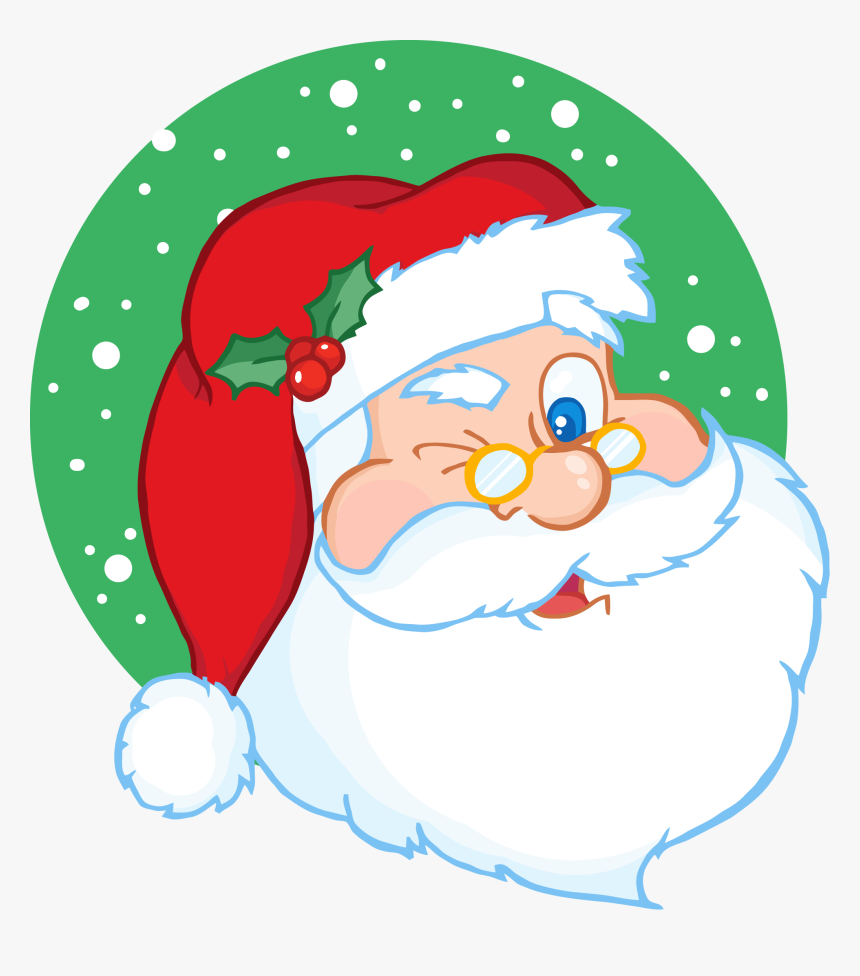 Menu Item Icon - Santa Claus Happy Face, HD Png Download, Free Download