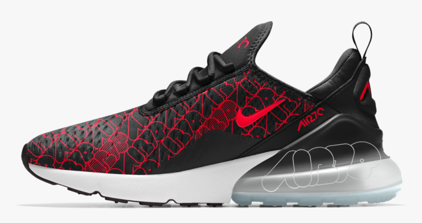Crimson Orange And Blue Nike Shoes Black - Nike Id Air Max 270, HD Png Download, Free Download