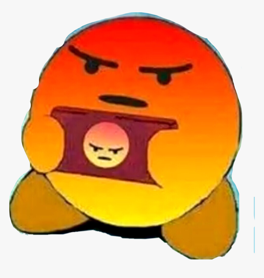 #kirby #mad #triggered #funny #red #memes - Angry Facebook Emoji Meme, HD Png Download, Free Download