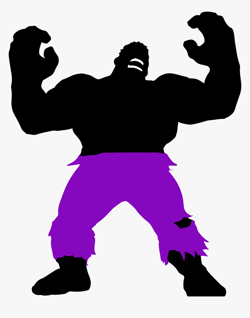 Hulk Silhouette Color Wheel Costume - Hulk Green And Purple, HD Png Download, Free Download