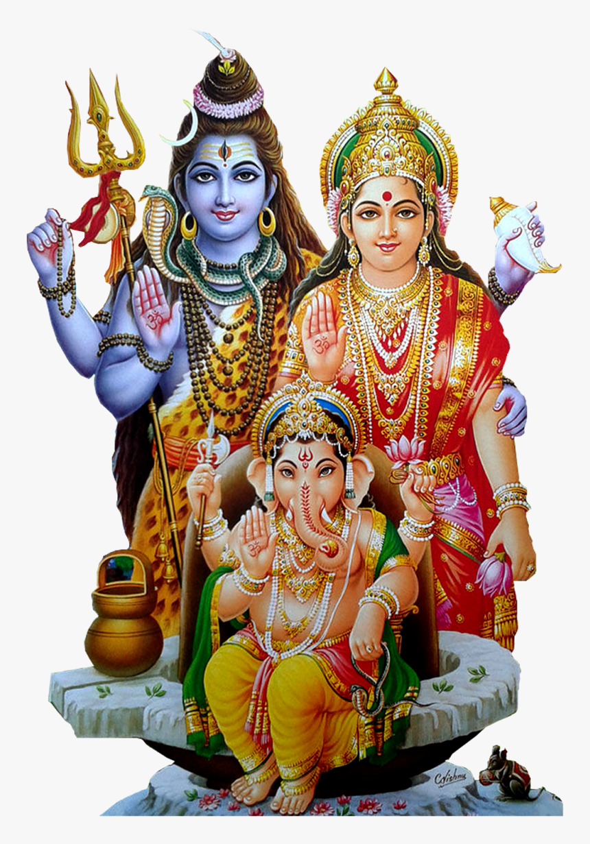 Shiv Parvati Ganesh Png, Transparent Png, Free Download