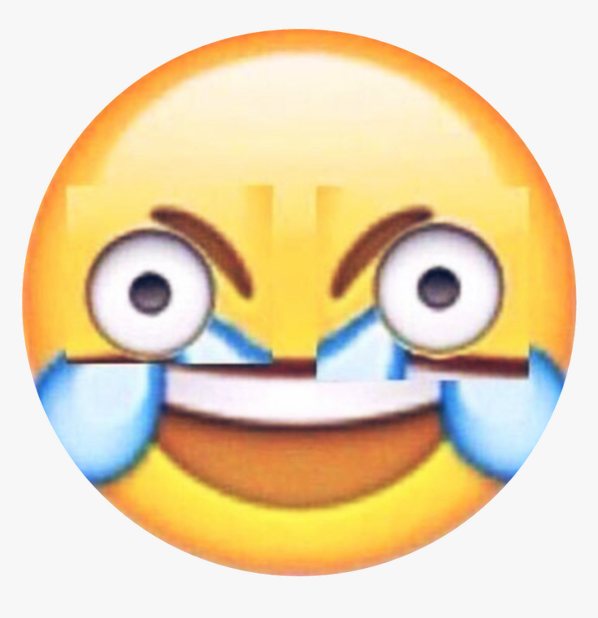 Cringe Sticker - Crying Laughing Emoji Meme Transparent, HD Png Download, Free Download