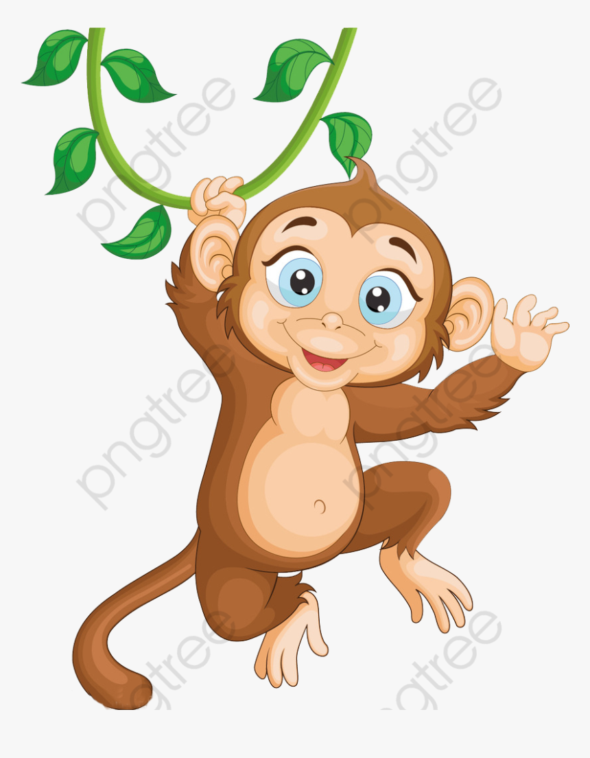 Monkey Clipart Animated - Monkey Clipart Png, Transparent Png, Free Download