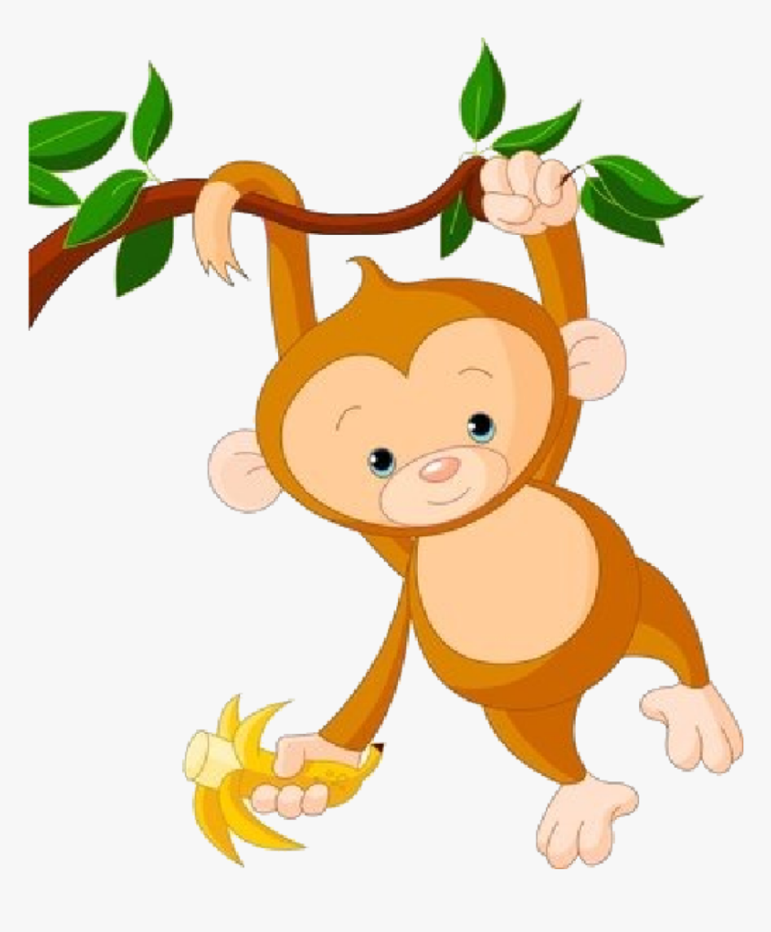 Cute Monkey Png - Baby Monkey Clip Art, Transparent Png, Free Download