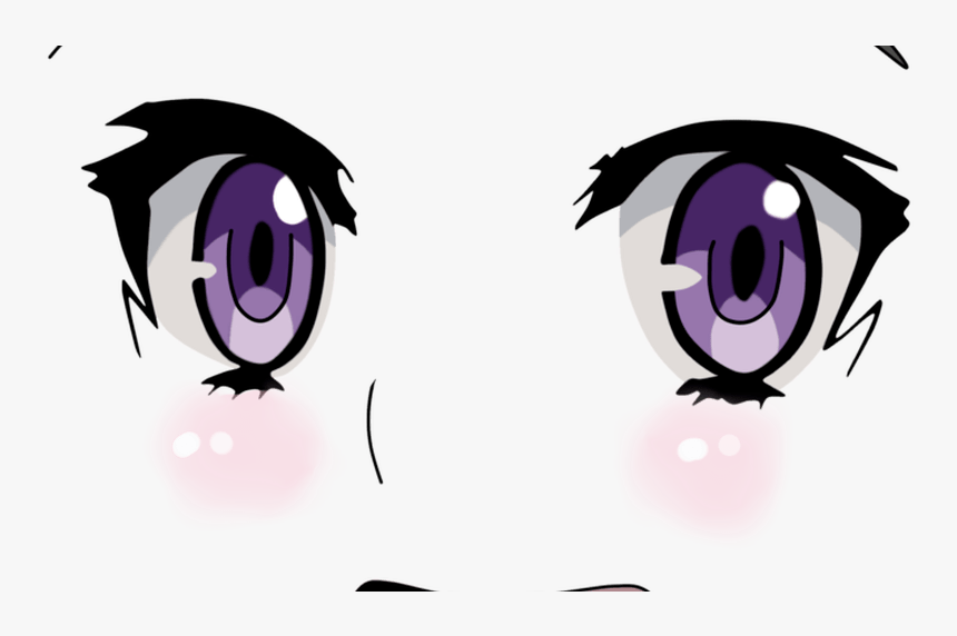 Anime Eyes Transparent Background 7 Background Check - Transparent Anime Girl Face, HD Png Download, Free Download