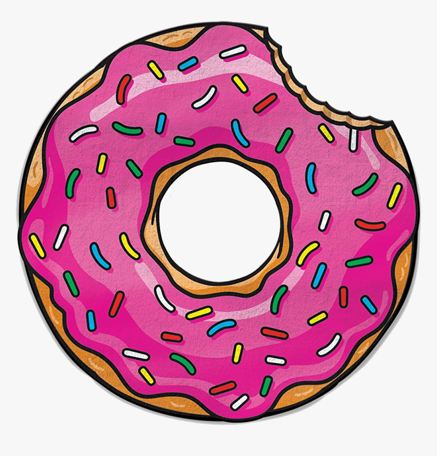 Donut Png Free Pic - Donut With Bite Clipart, Transparent Png, Free Download