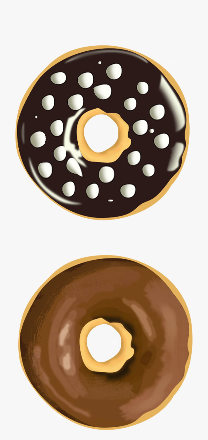 Donut Clipart Png - 3d Donut Chocolate Png, Transparent Png, Free Download