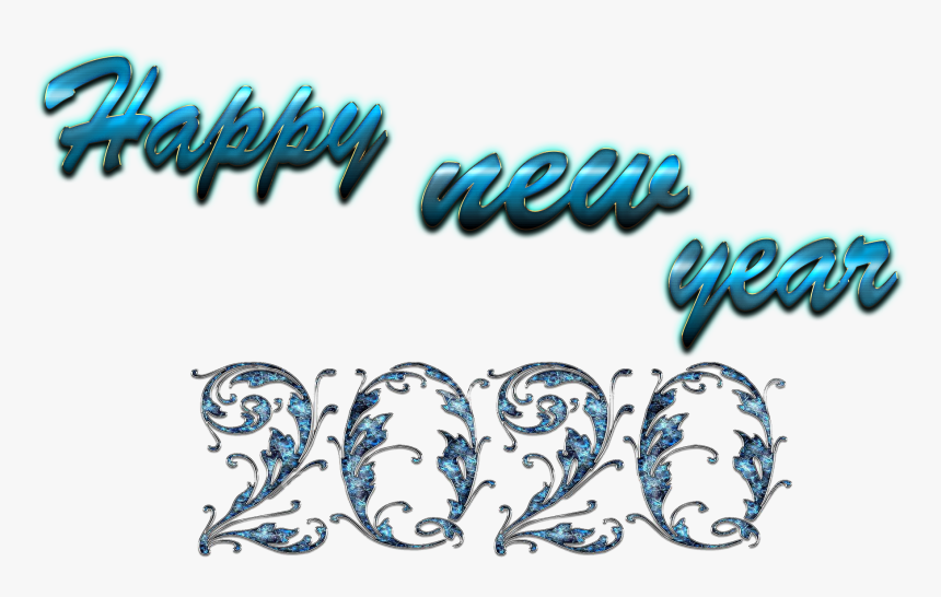 Happy New Year 2020 Png - Calligraphy, Transparent Png, Free Download