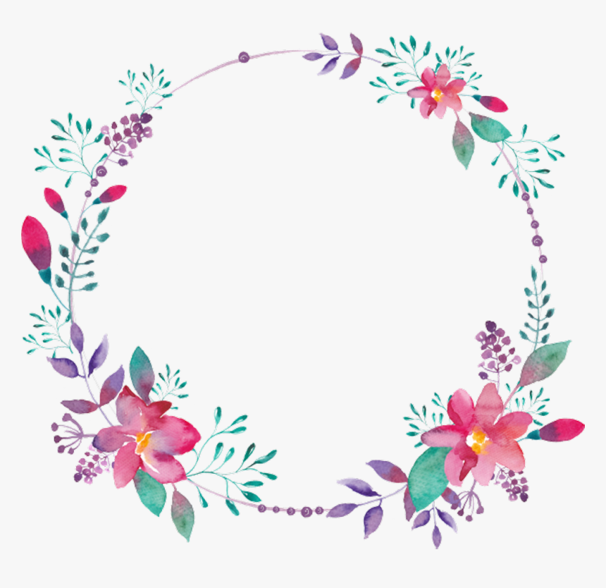 #flower #flowers #circle #flowerframe #flowercircle - Transparent Flower Circle Border, HD Png Download, Free Download