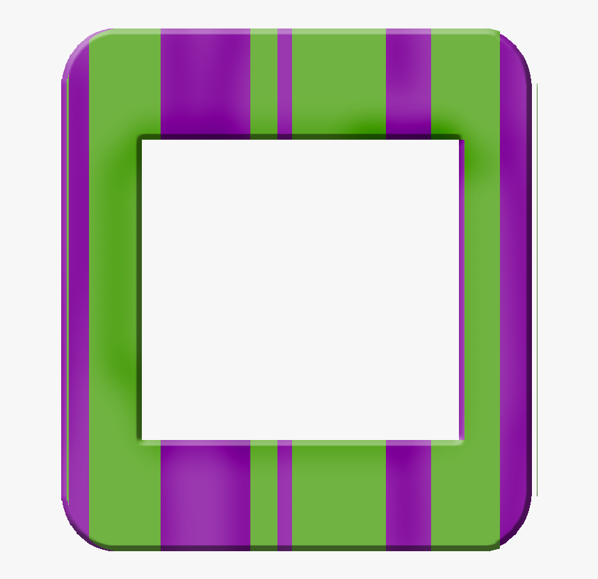 Free Printable Frames, Borders And Labels - Marco Png Verde Con Morado, Transparent Png, Free Download