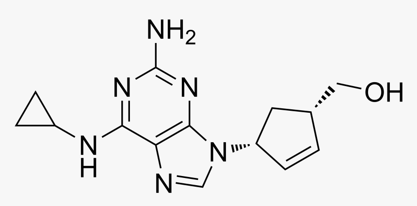 File - Abacavir - 3 Amino 1 2 4 Triazole 5 Thiol, HD Png Download, Free Download