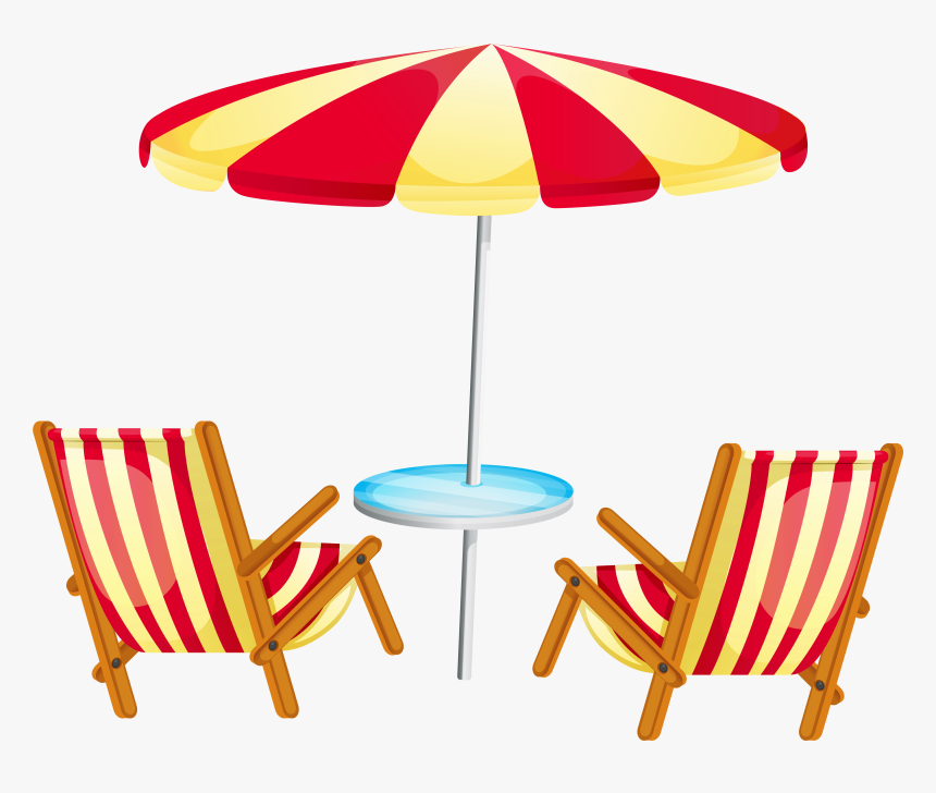 Deckchair Beach Stock Photography Clip Art - Beach Chair Clipart, HD Png Download, Free Download