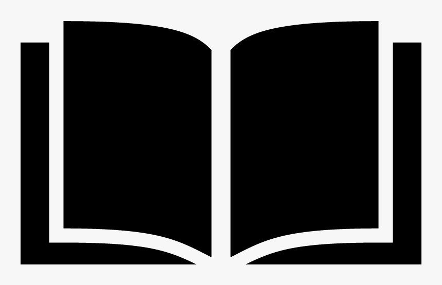 Transparent Open Books Clipart - Transparent Silhouette Of A Book, HD Png Download, Free Download