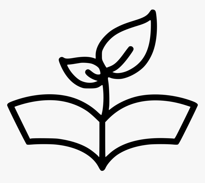 Plant Open Book - Nature Learning In Png Icon, Transparent Png, Free Download