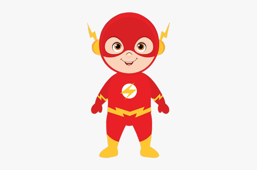 Superhero Heroes Heroinas Dibujos Flash Clipart Free - Flash Kid Clipart, HD Png Download, Free Download