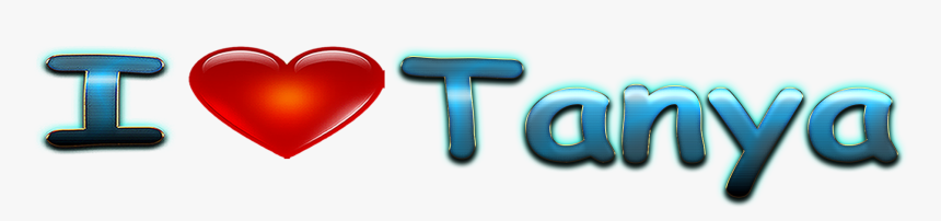 Tanya Love Name Heart Design Png - Jony Name, Transparent Png, Free Download