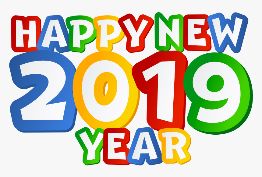 Transparent Bing Clipart - Happy New Year 2019 Sticker, HD Png Download, Free Download
