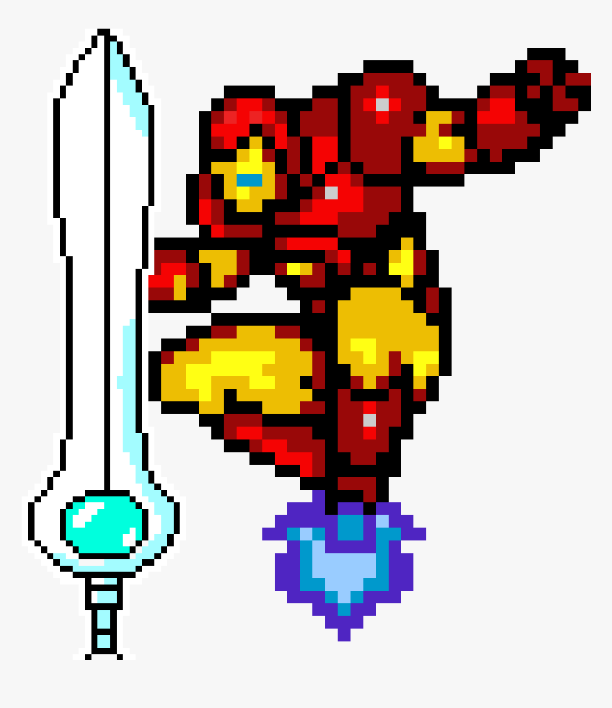 Iron Man And Fortnite Sword - Iron Man Gif Png, Transparent Png, Free Download