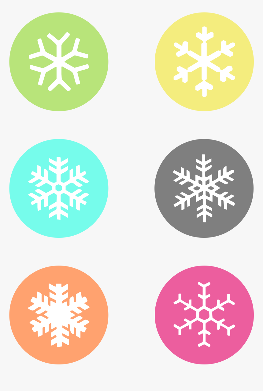 Snowflake Label Cliparts - Snowflake Gift Tag Printable, HD Png Download, Free Download